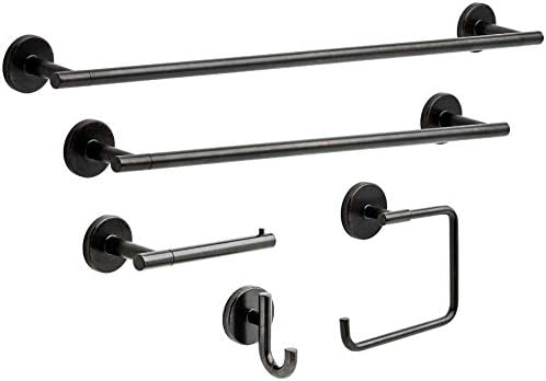 Delta Trinsic (1-Pack) Towel Hooks Venetian Bronze Single Bathroom Hooks Wall Mounted for Robes & Towels Hand Towel Hook Holder Kitchen, Bathroom Accessories