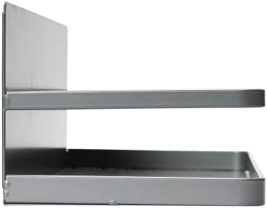 Household Essentials Metal Magnetic Spice Organizer, Grey