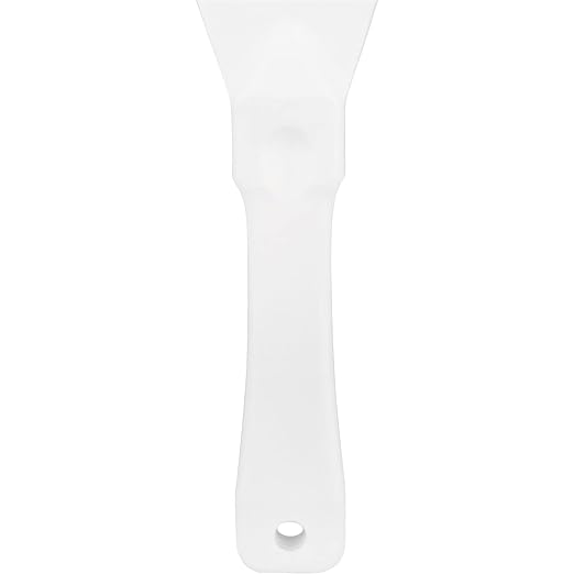 SPARTA Polypropylene Scraper Tool Food Safe Scraper for Removing Caked-On Residue in Commercial Kitchens, Plastic, 7.82 x 3 Inches, White, (Pack of 12)