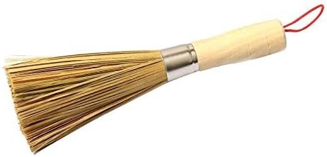 2 Pack Cleaning Whisk Traditional Natural Bamboo Wok Brushes Dishwashing Kitchen Tools Traditional Natural Bamboo Cleaning Brushes