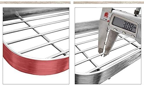 Drainer Rack Kitchen Wall-Mounted Storage Rack Stainless Steel Dish Drainer Wall Mounted Dish Drying Rack with Drip Tray Kitchen Plates Organizer