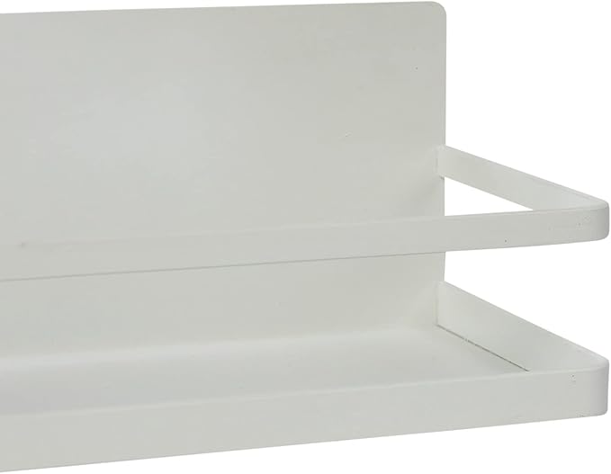 Household Essentials Metal Magnetic Spice Organizer, White