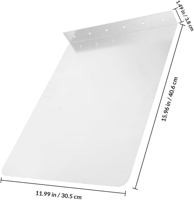 Lurrose 2 Pcs Sink Wall Kitchen Splash Guard Sink Protectors for Kitchen Sink Splatter Splash Guards Sink Splash Pad Sink Accessories Sink Edge Protector Silver Stainless Steel