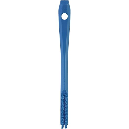 Vikan 44013 Brush,Detail,Stiff,9" x .5",PP/PBT,Blue