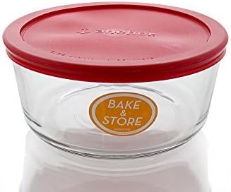 Anchor Hocking Food Storage CLR/RED 7CP