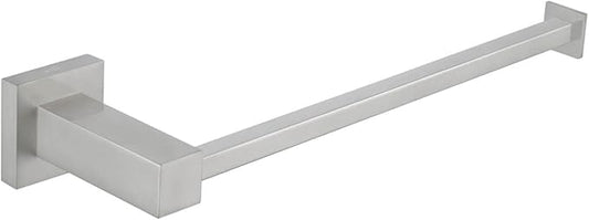 KIBI Cube 10 Inch Hand Towel Bar in Brushed Nickel | Solid Brass, Wall Mounted, Rust-Resistant Finish Bathroom Towel Holder for Bathroom, Kitchen, Washroom | Modern & Durable Design (KBA1503BN)