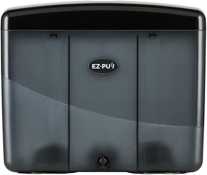 EZbrnd Countertop MULTIFOLD Paper Towel Dispenser for kitchen/bathroom/office/RV/Airbnb, Pearl Black, 4500B-EZ