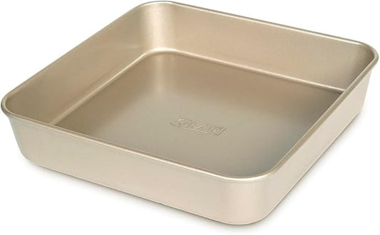 Glad Square Baking Pan Nonstick - Heavy Duty Metal Bakeware for Cakes and Brownies, 9 inches