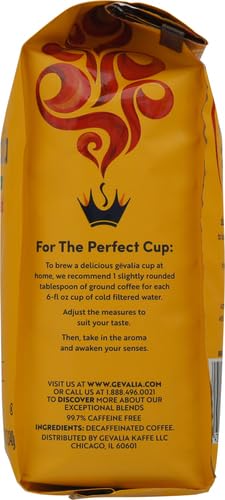 Gevalia House Blend Decaf Medium Roast Ground Coffee,12 oz Bag,(Pack of 6)