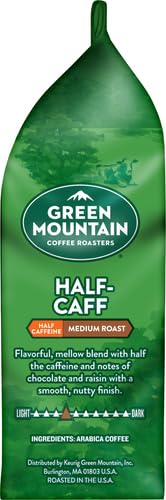 Green Mountain Coffee Roasters Half-Caff, 12 oz. Ground (Pack of 2)