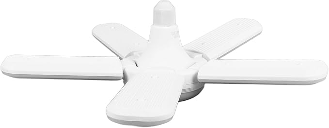 LED Garage Light, 5-Blade Plastic Garage Light Voice Control for Home