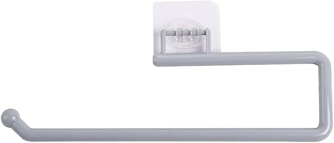 Paper Towel Holder Toilet Dispenser Multi-Purpose Hanger for Towels Bathrobes Wrap Punch-Free Towel Rack Wall Mounted Bathroom Kitchen Freestanding