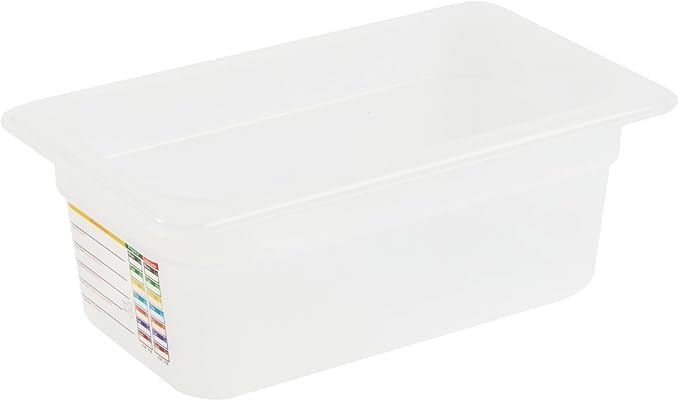Restaurantware Food Storage Container 10 Pack of 10.3 x 6.2 x 3.9 Inches Plastic Stackable Storage Box White Reusable Label Container Dishwasher Safe For Restaurants And Kitchens