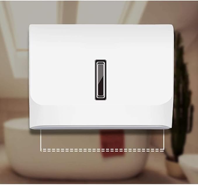 Sturdy Paper Towel Holders Paper Towel Dispenser Large Capacity Toilet Tissue Box, Paper Towel Dispenser for Kitchen, Home and Commercial Paper Holder High Capacity (Silver)