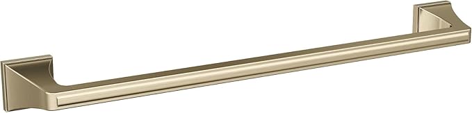 Amerock BH36023BBZ | Golden Champagne Towel Bar | 18 in (457 mm) Towel Rack | Mulholland | Bathroom Towel Holder | Bathroom Hardware | Bath Accessories