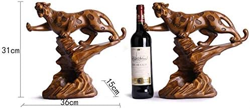 Wine Holder Cheetah Style Wine Rack Personality Home Kitchen Restaurant Wine Rack Resin Countertop Cabinet Cellar Narrow