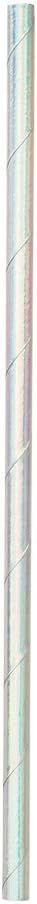 Restaurantware Durable Paper Straws Paper Drinking Straws - Metallic Ice Blue - For Holidays Birthdays Weddings Showers or Everyday - 7.8" - 100ct Box
