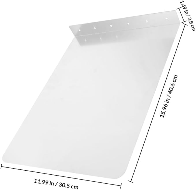 Veemoon 2 Mounted Stainless Steel Sink Splash Guard Kitchen Sink Splatter Shield Water-Resistant Side Splash Barrier for Home Use