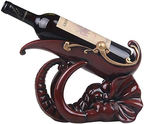 Wine Holder Red Elephant Styling Resin Wine Rack Personality Home Kitchen Restaurant Wine Cooler Countertop Cabinet Cellar Narrow