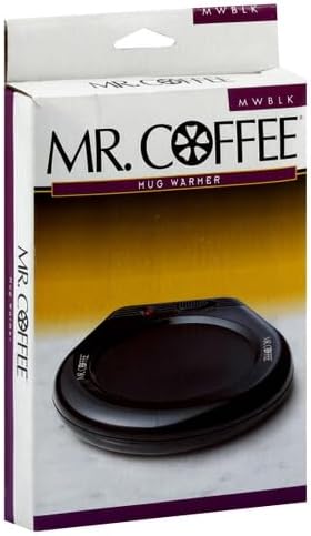Mr. Coffee Mug Warmer for Coffee and Tea Portable Cup Warmer for Travel Office Desks and Home Black, Gifts-for Teachers,(Pack of 6)