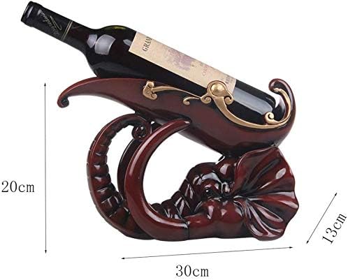 Wine Holder Red Elephant Styling Resin Wine Rack Personality Home Kitchen Restaurant Wine Cooler Countertop Cabinet Cellar Narrow
