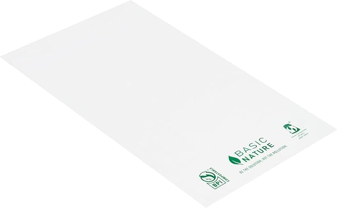 Restaurantware Food Storage Bags 100 Count 9 x 6 Inches Translucent Adhesive Bags Plastic Reusable Translucent for Cold Food Storage