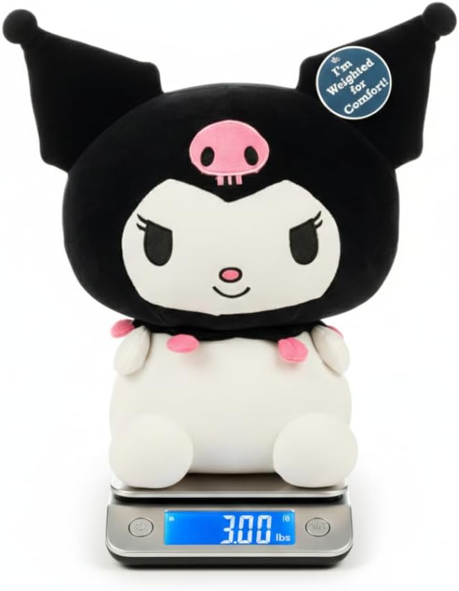 Franco Calm Kuromi Bedding Super Soft Plush Calming 3Lb Weighted Cuddle Pillow Buddy, Comfort Pillow, (Officially Licensed Product)
