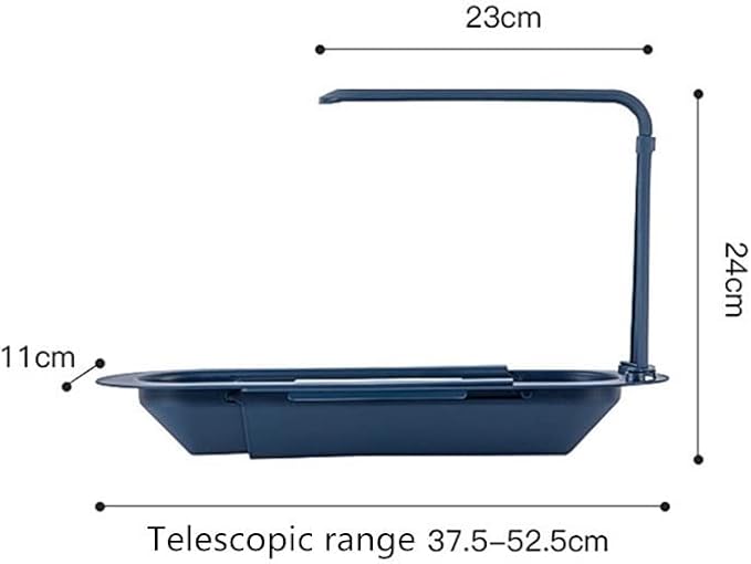 Kitchen Storage Rack Retractable Drain Basket Sink Rack Telescopic Drain Rack Filter Leftovers Drain Basket Dishwashing Cloth Storage Kitchen Tools Storage Shelves (Color : Style A) (Style a )