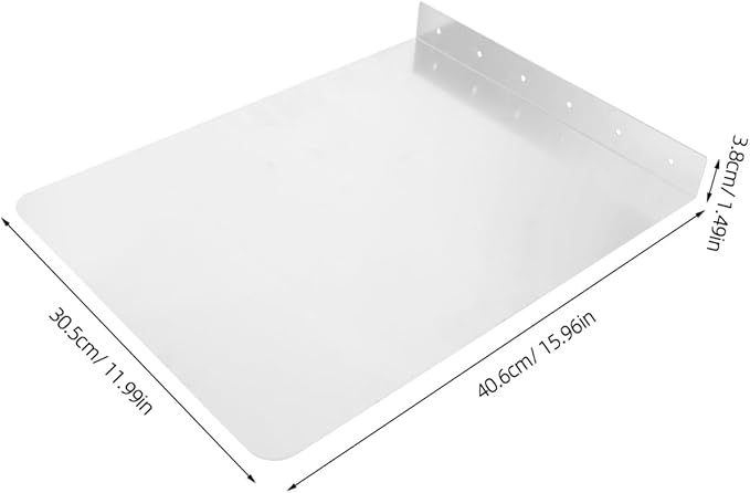 Outanaya 2pcs Sink Side Splash Guard Stainless Steel Metal Wall Mount Splash Guard Kitchen Sink Easy Install