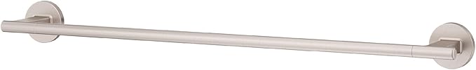 Pfister Capistrano Bath Towel Bar for Bathroom, 24-Inch, Wall-Mounted, Screw-in, Spot Defense Brushed Nickel Finish, BTBCSO2GS