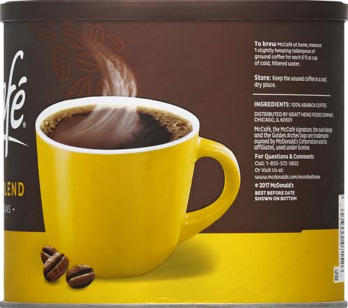 McCafe Breakfast Blend,Light Roast Ground Coffee,30 oz Canister,(Pack of 2)