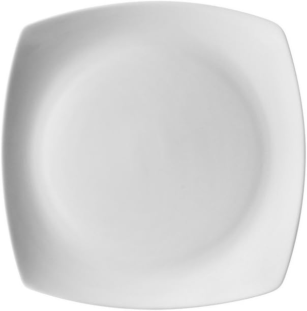 10 Strawberry Street Aurora Square 6" Bread & Butter Plate, Set of 6, White