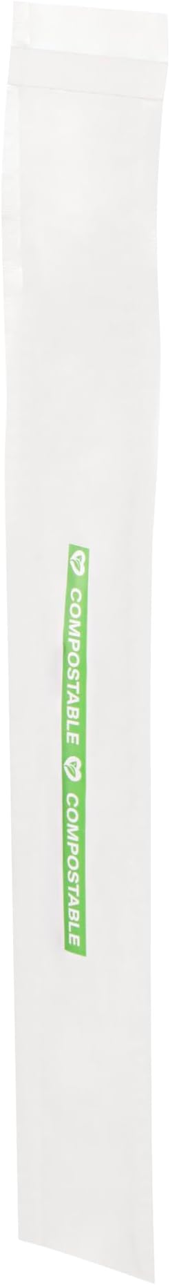 Restaurantware Candy Bags 100 Pcs 8" x 1" Heat-Sealable Clear Plastic Bags Greaseproof Home Compostable Freezer-Ready No-Flap Treat Carriers for Candies, Cookies, Bakery, Party Favours