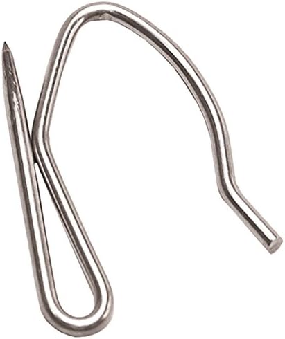 RV Designer A113 Stainless Steel Drape Hook, 14 Per Pack, Window Covering Hardware