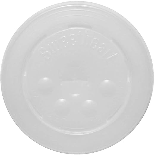 Solo L16BL-0100 Id Straw Slot Plastic Lid -translucent - For Solo Paper Cold Cups (Case of 2000)