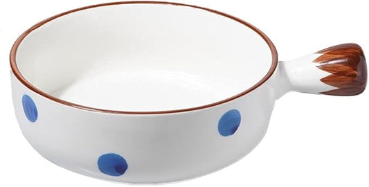 Dishes Ceramic Handle Bowl Fruit Salad Breakfast Bowl Instant Noodle Dishes Creative Cute Baking Household Kitchen Tableware (Color : H) (C)