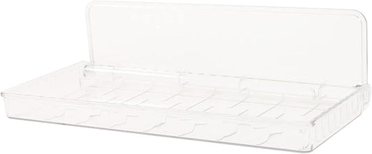 MAGICLULU Clear Wall Mount Organizer Floating Plastic Shelf for Cosmetics Toiletries Easy Install No Tools Required Space Saving Storage for Bathroom Kitchen Bedroom and More
