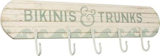 Primitives by Kathy 38435 Slat Wood Hook Board, Bikinis & Trunks