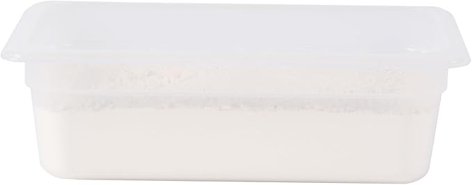 Restaurantware Food Storage Container 10 Pack of 12.7 x 6.8 x 3.9 Inches Plastic Stackable Storage Box White Reusable Label Container Dishwasher Safe For Restaurants And Kitchens
