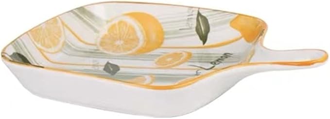 Dishes Ceramic bakeware Double Ear high Temperature Resistant Household bakeware Baking Kitchen Creative Oven Tableware (Color : H) (E)