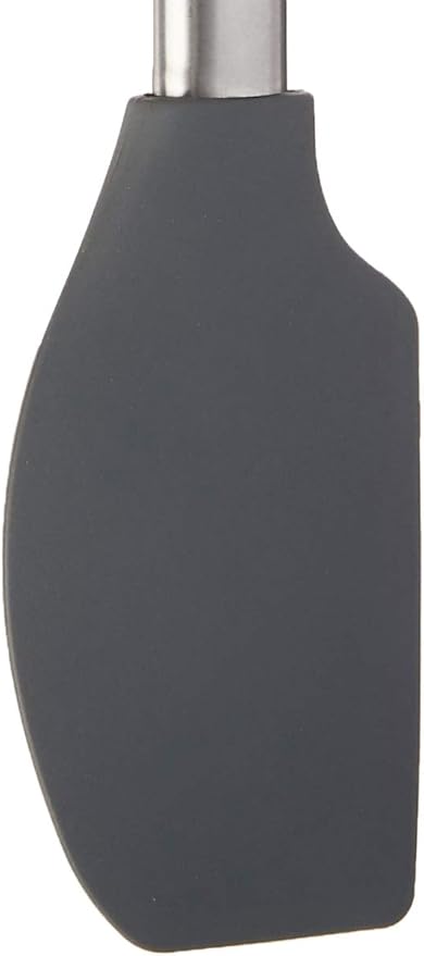 Tovolo Flex-Core Silicone Spatula with Stainless Steel Handle (Charcoal) - Kitchen Utensil & Gadget Essential for Baking, Cooking, Grilling, Apartment, & New Home / BPA-Free & Dishwasher-Safe