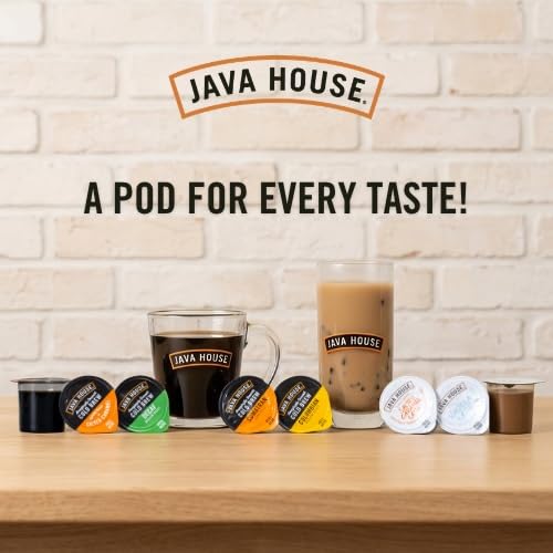JAVA HOUSE Lightly Sweet Salted Caramel Cold Brew Capsules, 1.35 Fluid Ounces (12 Count) Peel and Pour, TSA Approved, Travel Friendly Cold Brew, Hot or Iced, Instant Coffee Concentrate