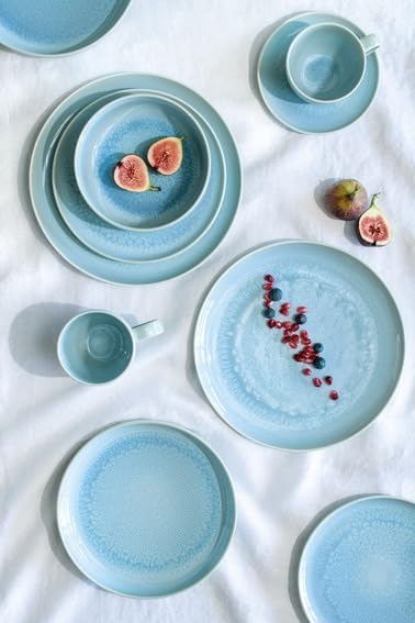 like. by Villeroy & Boch Crafted Blueberry Mug with Handle, Premium Porcelain, Dishwasher and Microwave Safe, 12 oz Capacity, Turquoise