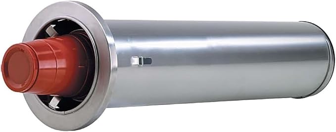 DISPENSE-RITE ADJ-2F in-Counter Cup Dispenser, Adjustable Stainless Steel, Fits 8 oz. to 44 oz. Paper, Plastic and Foam Cups, 22" Length, One Spring, 6-7/8" Dia, F Spring Model