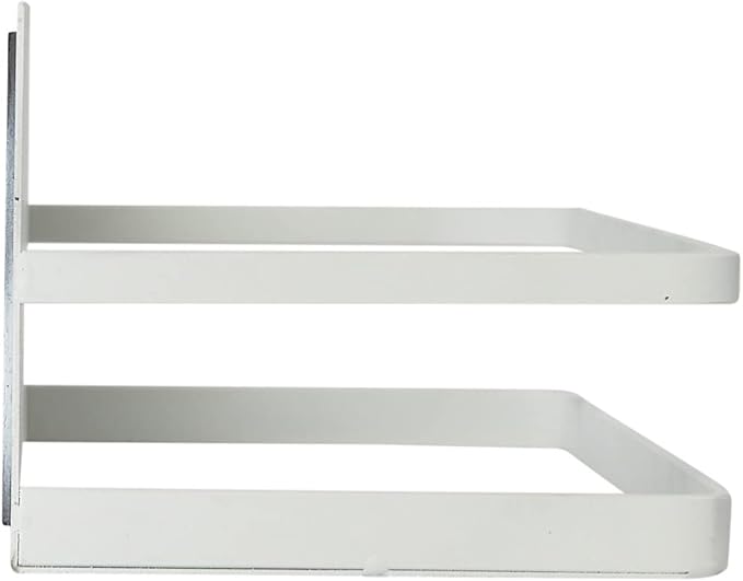 Household Essentials Metal Magnetic Spice Organizer, White