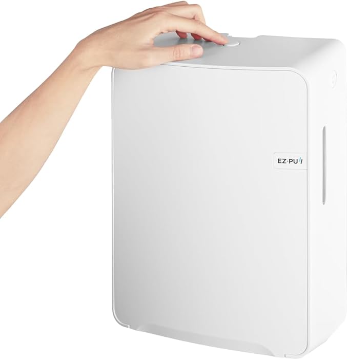 EZbrnd Wall Mount MULTIFOLD Paper Towel Dispenser for Kitchen/Bathroom/Office/RV/Airbnb, White, 3300-EZ