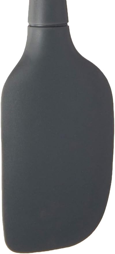 Tovolo Silicone Spatula for Cooking Baking Mixing Scraping Bowls Heavy Duty Dishwasher Safe Large Long Handle BPA Free One Piece Silicone Spatula Kitchen Utensil Heat Resistant, Charcoal Gray