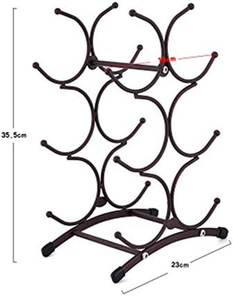 Wine Rack Metal Freestanding Kitchen Stand Wine Cabinet Grape Wine Shelf Display Bar