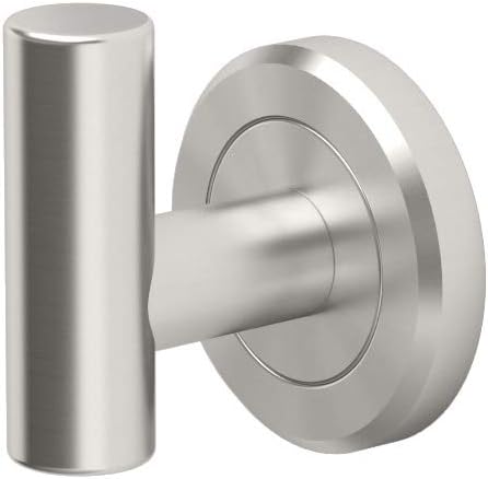 Gatco 4295 Latitude II Robe Hook, Wall Mounted Bathroom Towel & Robe Hook, Satin Nickel, 2.1" L x 2" W x 2.2" H