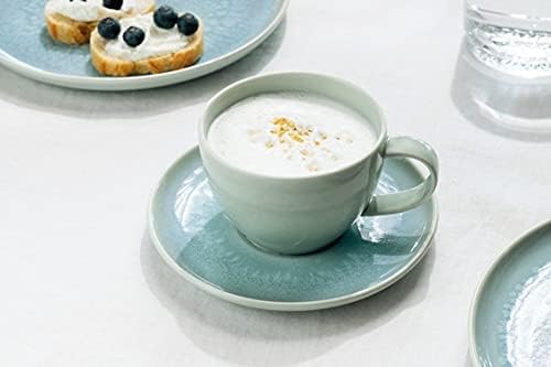 like. by Villeroy & Boch Crafted Blueberry Mug with Handle, Premium Porcelain, Dishwasher and Microwave Safe, 12 oz Capacity, Turquoise
